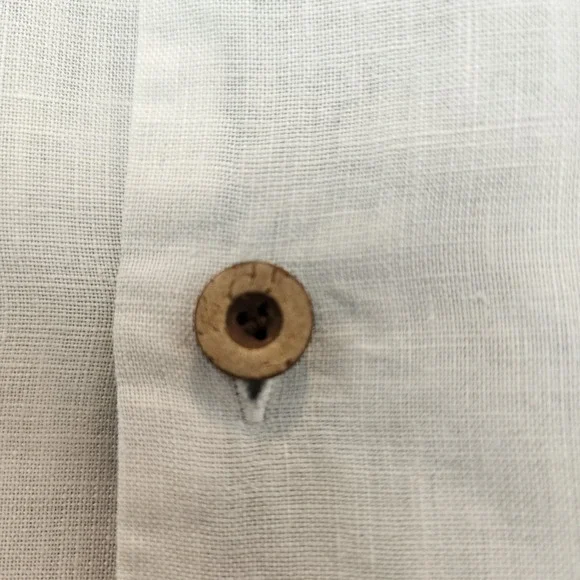 Tommy Bahama‎ Linen Shirt Men XL Embroidered Logo Map Resortwear Cruise Vacation - Picture 8 of 16